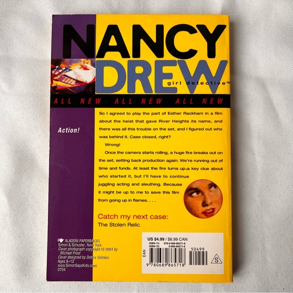 Action!  ~ Nancy Drew Girl Detective Series Book 6, By Carolyn Keene - Picture 3 of 9